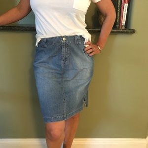 Sigrid Olsen short denim skirt